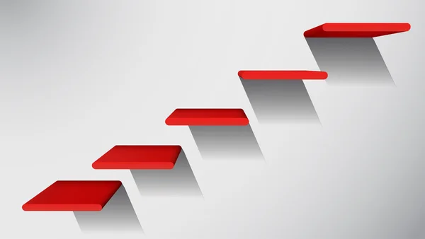 3D Stairs to Success Infographic Element Illustration. — Stock Photo, Image
