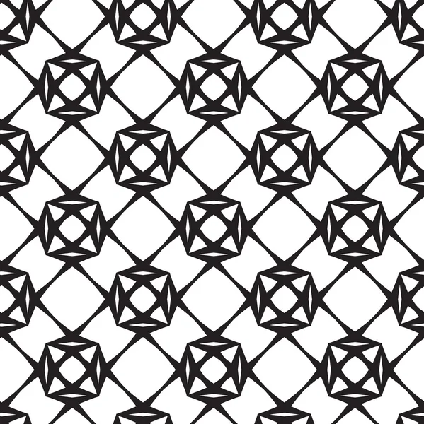 Diamonds, Black and White Abstract Geometric Seamless Pat — Stockfoto