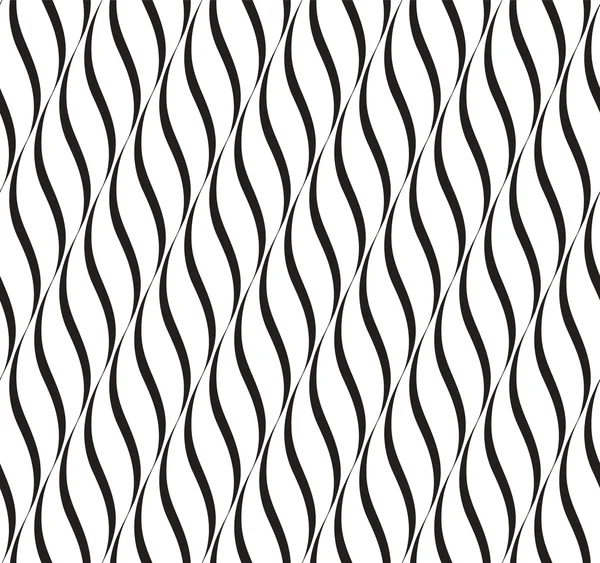 Vertical Waves, Black and White Optical Illusion Seamles — Stock Photo, Image