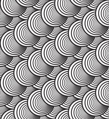 siyah-beyaz vektör Dikişsiz desen arka plan, görüntü consis