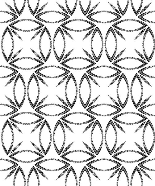 Cercles abstraits noir et blanc demi-teinte géométrique vectoriel Seaml — Image vectorielle