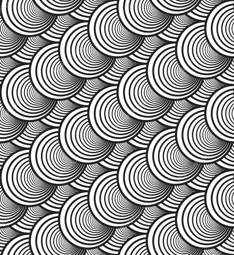 Black and White Vector Seamless Pattern Background, Image Consis
