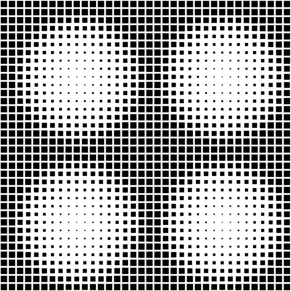 Halftone Black and White Abstract Geometric Seamless Patt — Stockfoto