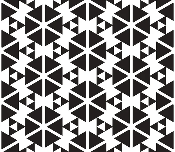 Triángulos blanco y negro sin costura Patrón de fondo. Li. —  Fotos de Stock