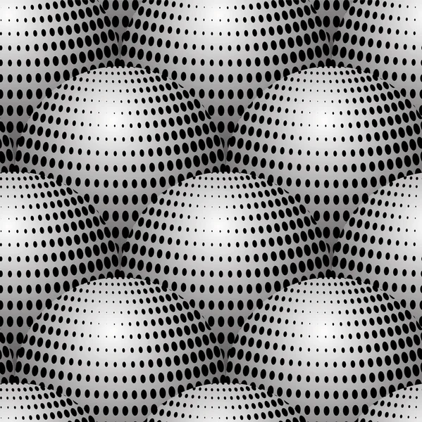 Huevos espaciales 3D Semitono Blanco y Negro Abstracto Estrellas Geométricas — Foto de Stock