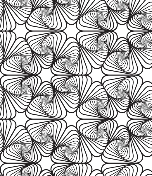 siyah ve beyaz op sanat tasarımı, vektör sorunsuz desen backgroun