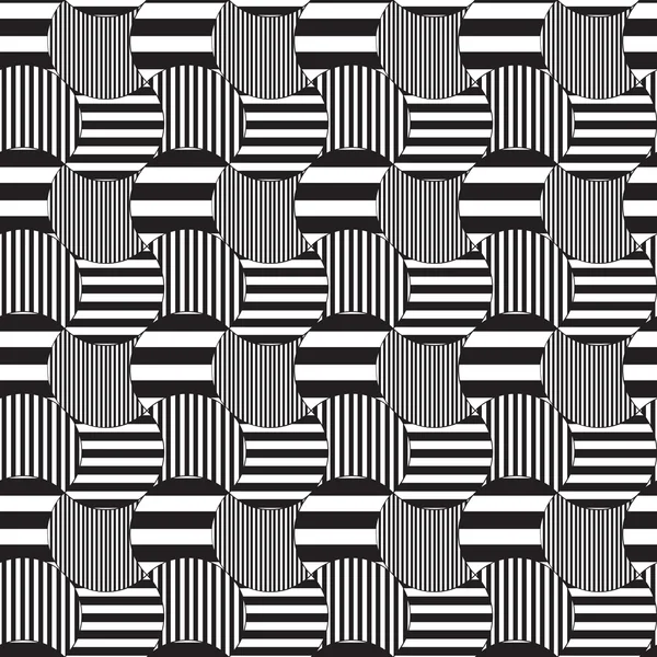 Černobílý abstraktní geometrické — Stockový vektor