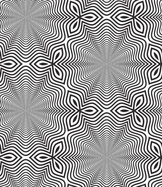 siyah ve beyaz op sanat tasarım