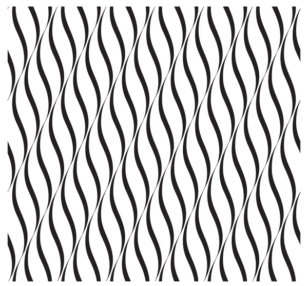 Vertical Waves, Black and White Optical Illusion — Stock Vector