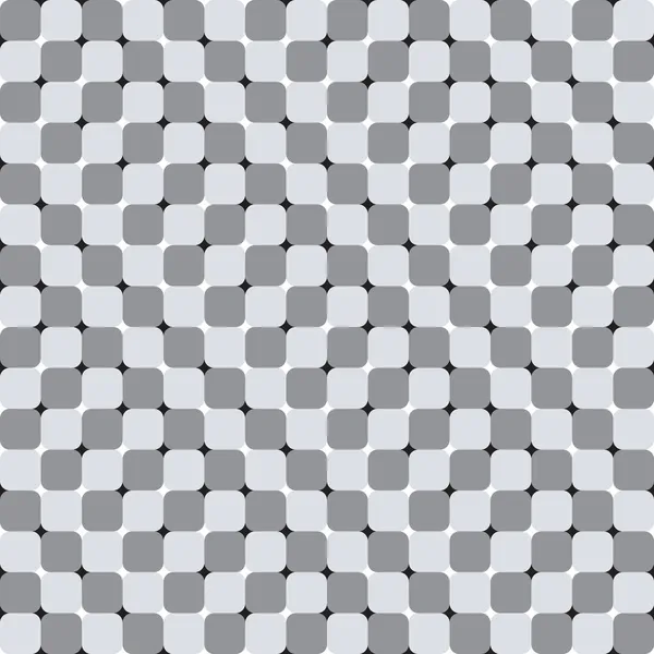 Cuadrados ondulantes, ilusión óptica en blanco y negro — Archivo Imágenes Vectoriales
