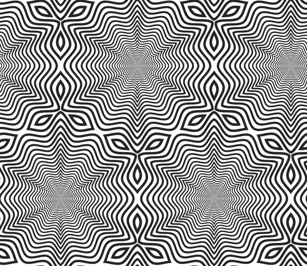 Diseño de Op Art en blanco y negro — Archivo Imágenes Vectoriales