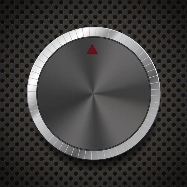 Botão de botão de volume preto — Vetor de Stock
