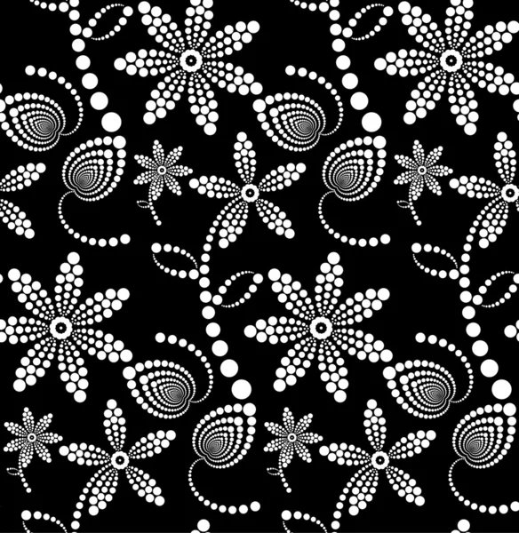 Аннотация Halftone Flower Background . — стоковый вектор