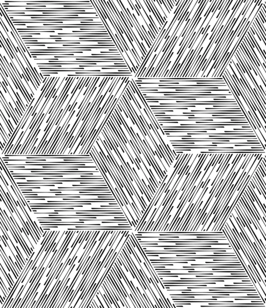 黑色和白色抽象几何 — Stock vektor