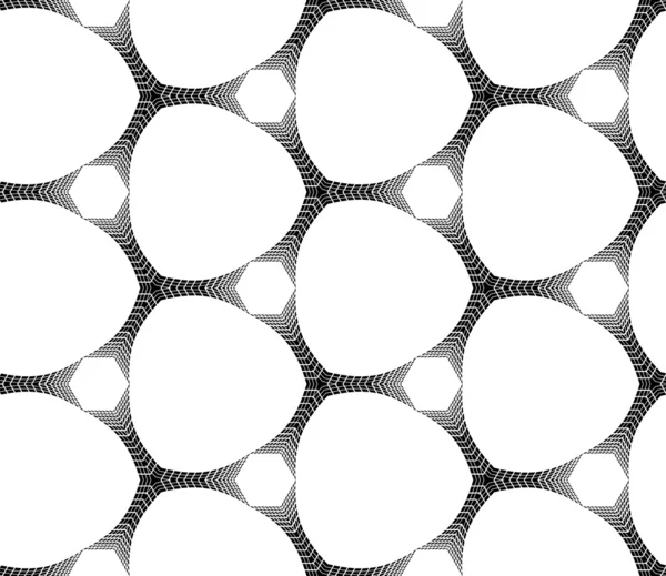 Halftone zwart-wit abstract geometrische — Stockvector