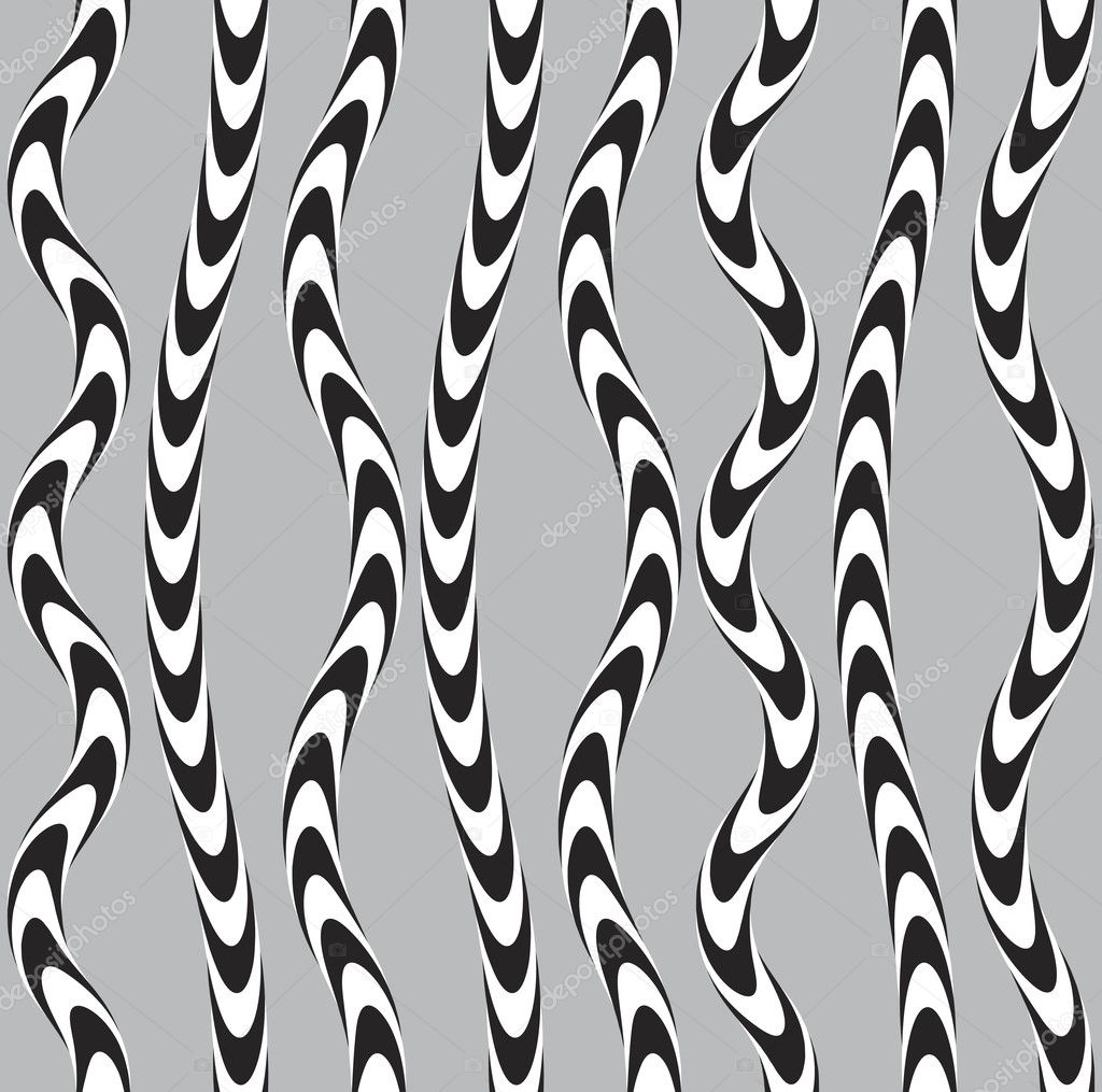 Black and White Twisted Ribbon