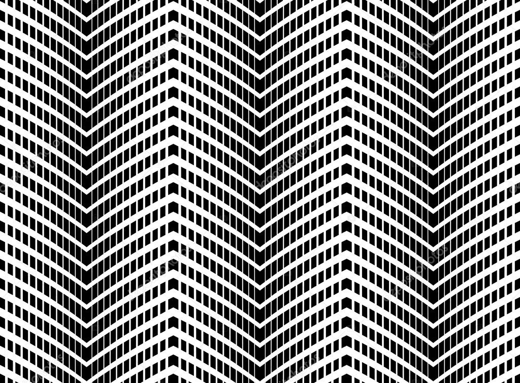 Halftone Black and White Abstract Geometric