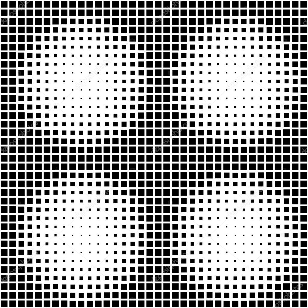 Halftone Black and White Abstract Geometric