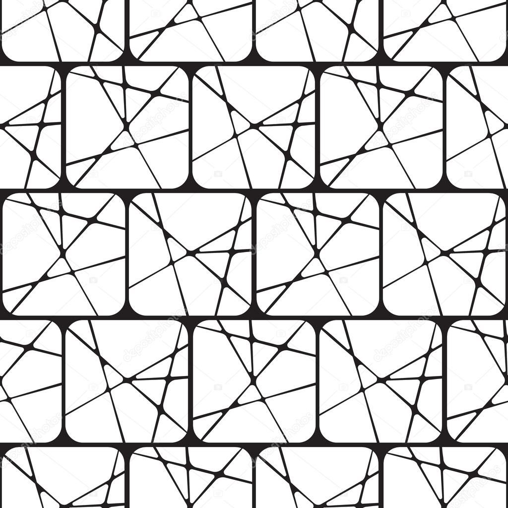 Black and White Abstract Geometric