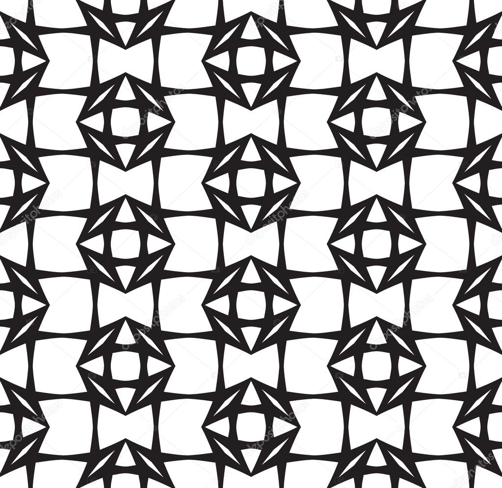 Diamonds, Black and White Abstract Geometric