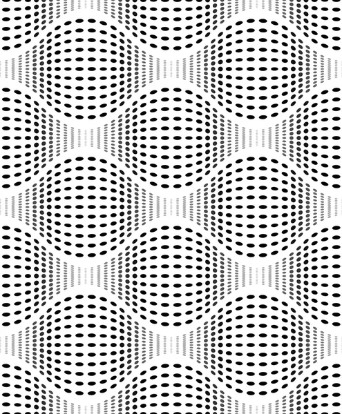 Schillernde Textur mit ovalen Punkten, vektornahtlosem Musterrücken — Stockvektor