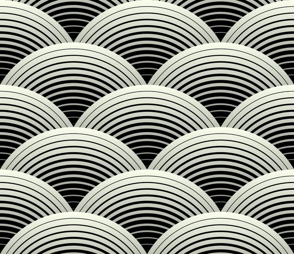 Rejilla de pétalos geométricos adornados, patrón abstracto sin costura del vector B — Archivo Imágenes Vectoriales