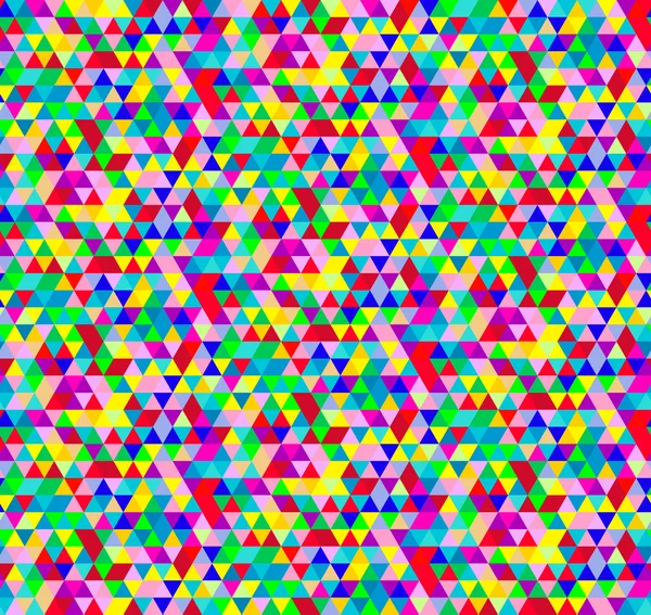 Bright Vector Seamless Geometric Pattern with Triangles. — Stock Vector