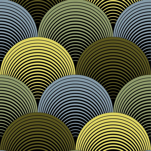 Grille décorée de pétales géométriques, modèle B sans couture vectoriel abstrait — Image vectorielle