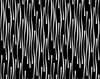 siyah ve beyaz soyut geometrik vektör sorunsuz patte çizgili