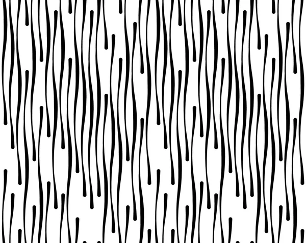 Zwart-wit abstract strepen geometrische vector naadloze patte — Stockvector
