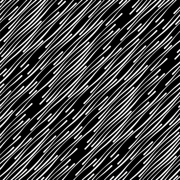 Black and White Abstract Diagonal Stripes Geometric Vector Seaml — Stok Vektör