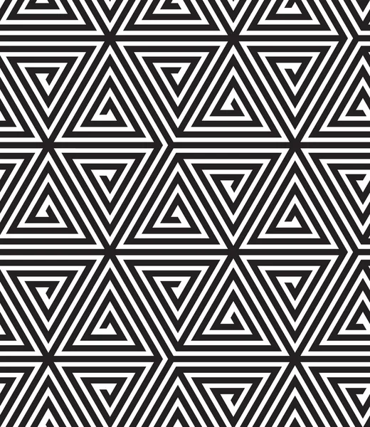 üçgenler, siyah ve beyaz soyut kesintisiz geometrik desen, 