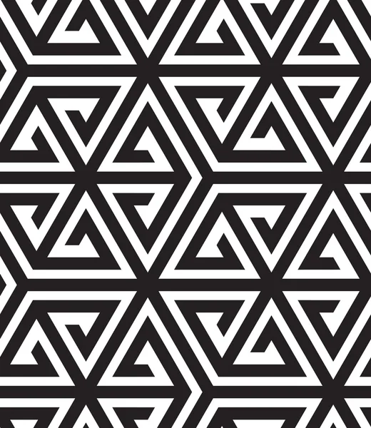 Diseño de Op Art en blanco y negro, Vector Seamless Pattern Backgroun — Archivo Imágenes Vectoriales