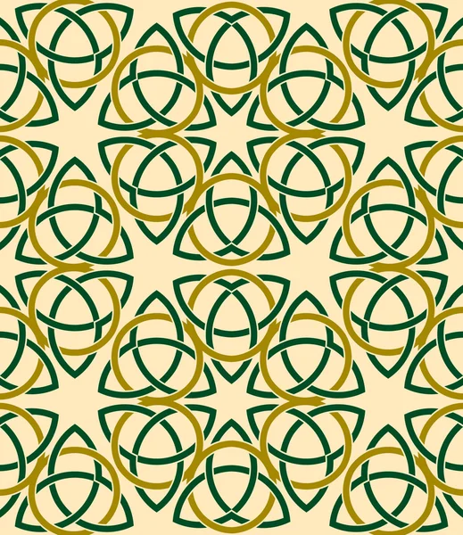 ケルト族様式のベクトルのシームレスなパターンの背景 — ストックベクタ