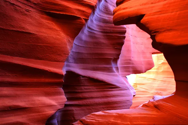 Antilopen Slot Canyon, Seite, arizona, USA — Stockfoto