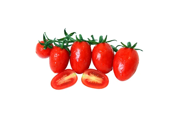 Una rama de tomates cherry maduros frescos — Foto de Stock