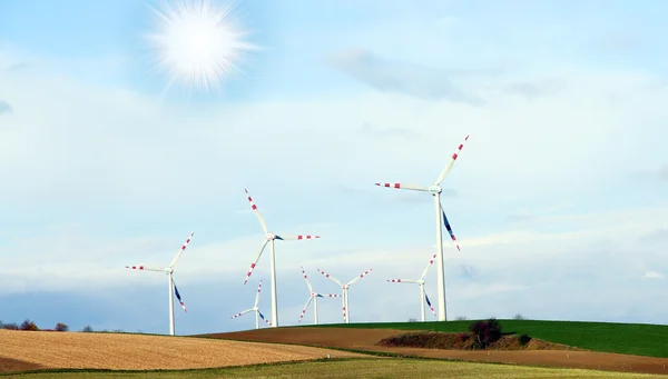 Wind mill Generators ecology friendly — Stock Photo, Image
