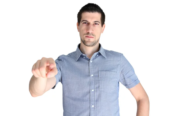 A portrait of attractive young man standing — Stock Photo, Image