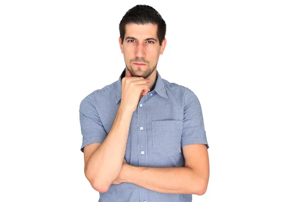 A portrait of attractive young man standing — Stock Photo, Image