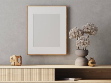 Dikey boş çerçeve _ 01 ile 3d natürmort