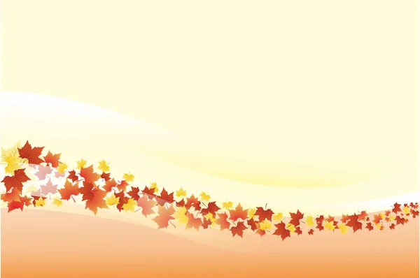 Autumn background - landscape — Stock Vector