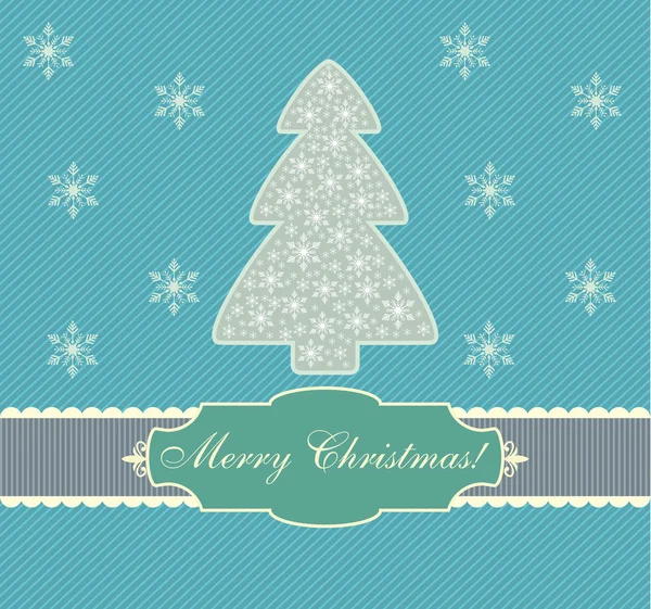 Carte de Noël, design, vecteur, illustration — Image vectorielle
