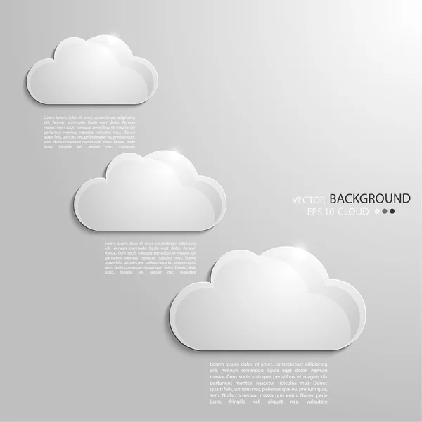 Moderner abstrakter Hintergrund mit Wolke für Text. — Stockvektor