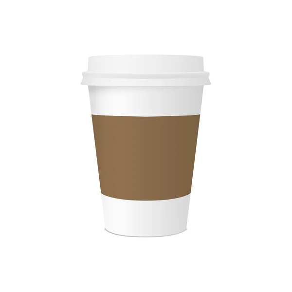 Бумажная чашка для кофе — стоковый вектор