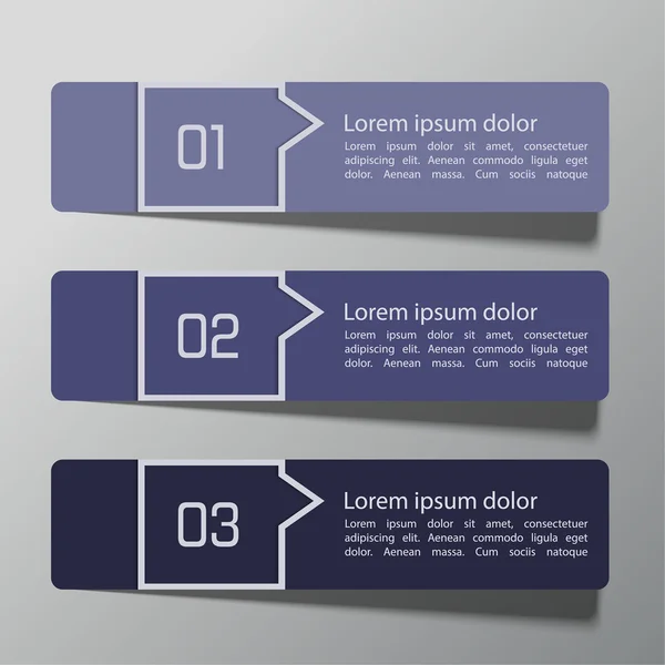 Modern design template from paper and pointers Stock Vector