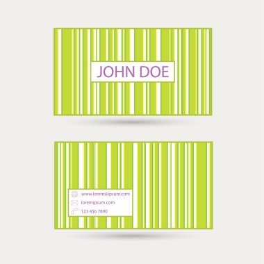 renkli çizgiler ile şablonu kartvizit.