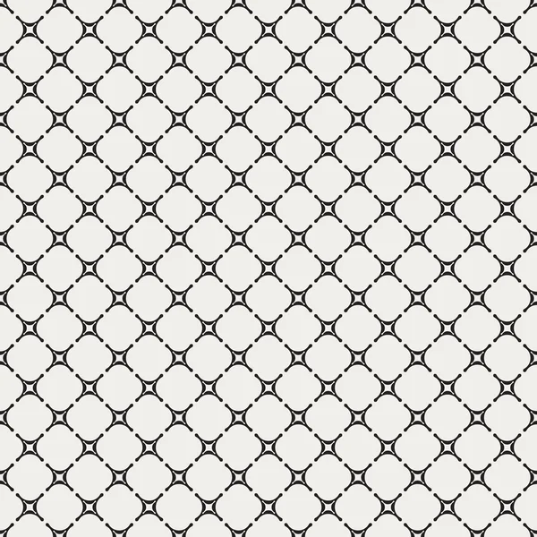 Modèle géométrique sans couture avec des croix arrondies inhabituelles et squa — Image vectorielle