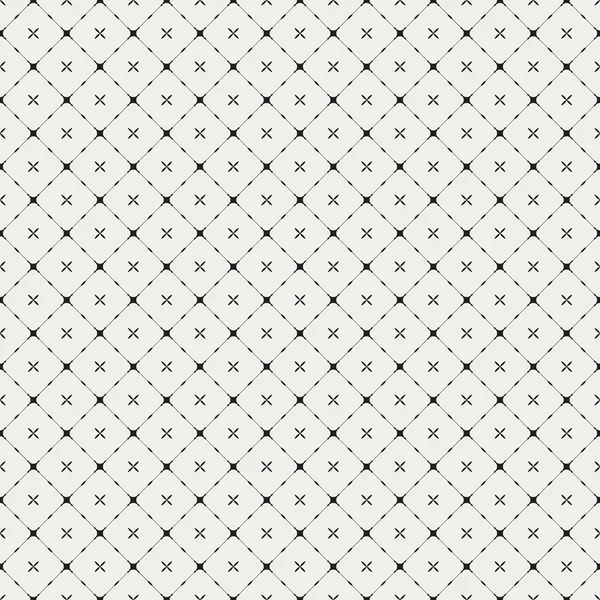 Motif géométrique sans couture avec des lignes croisées et pointillés li — Image vectorielle