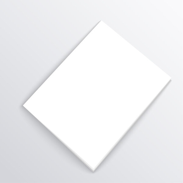 Blank sheet of paper, magazine covers, postcards.