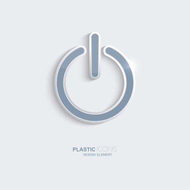 plastik simge güç sembolü.